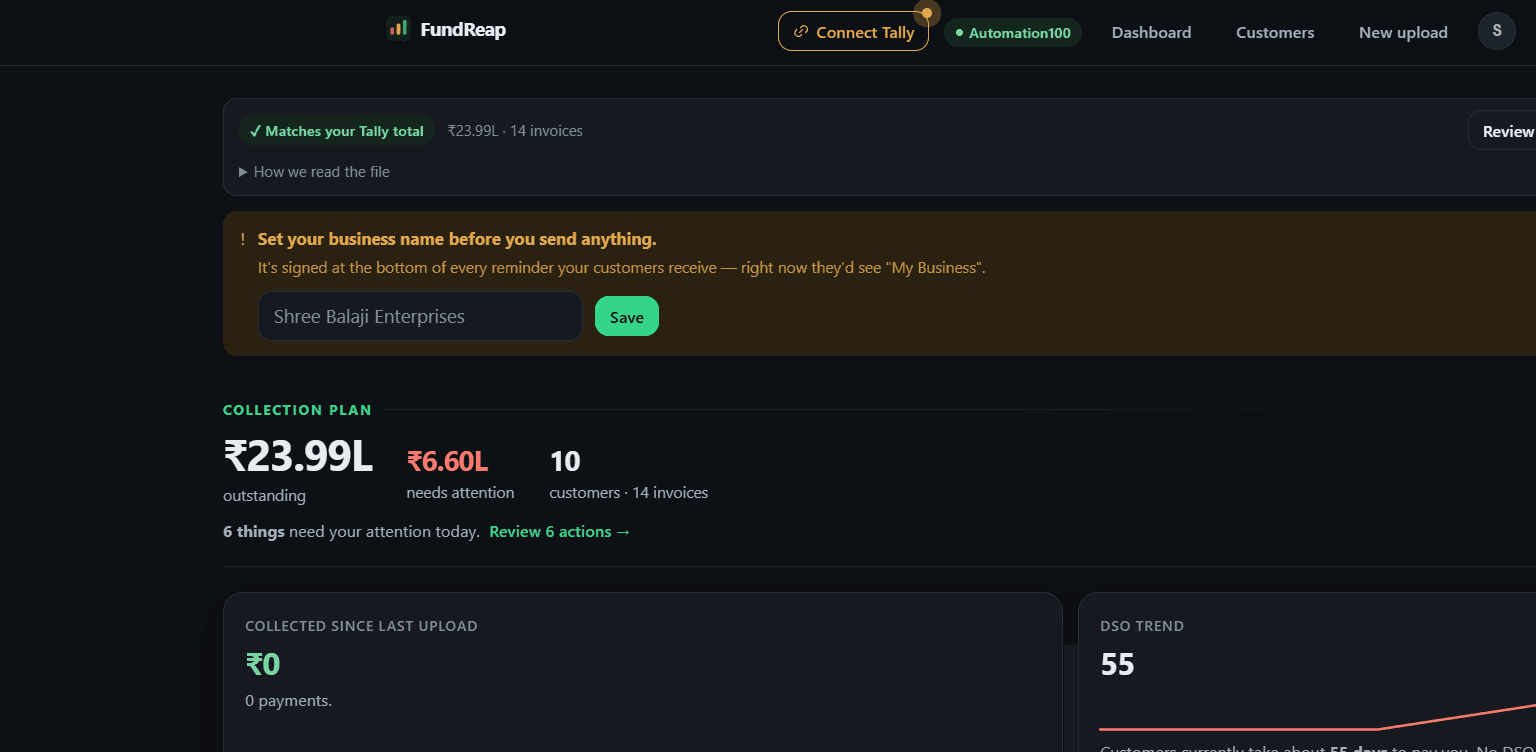 FundReap — Product preview